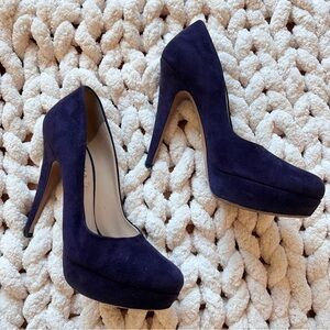 PRADA Purple Suede Platform Pumps – Women’s Size 37.5 – Made in Italy – Elegant